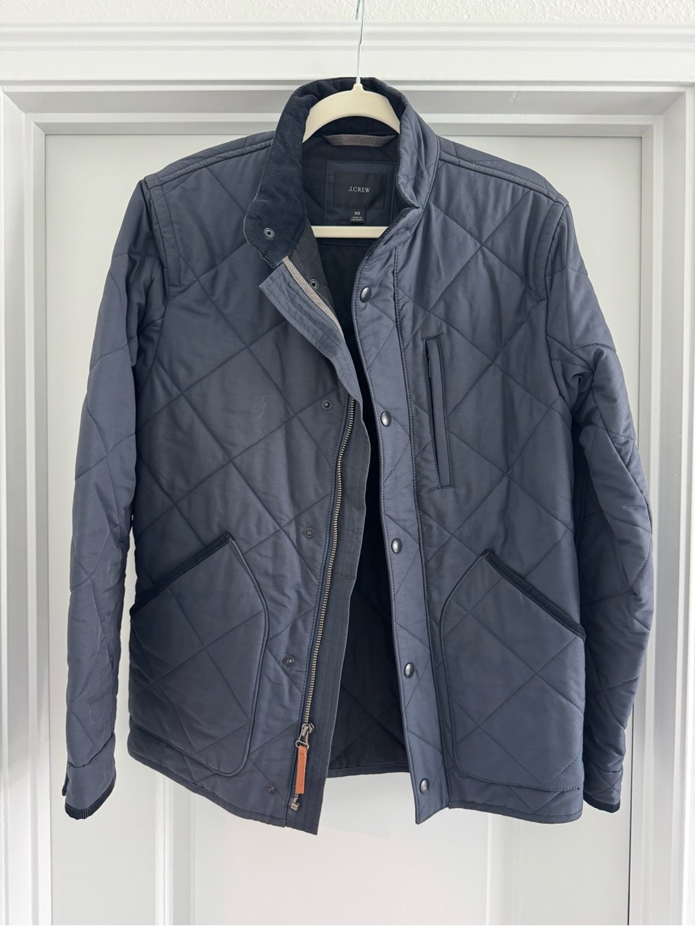J. Crew Men’s Quilted Navy Jacket